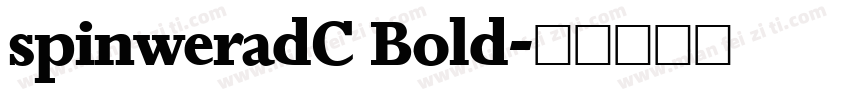 spinweradC Bold字体转换